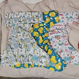 3 Alva Baby's Reusable Pocket Diapers